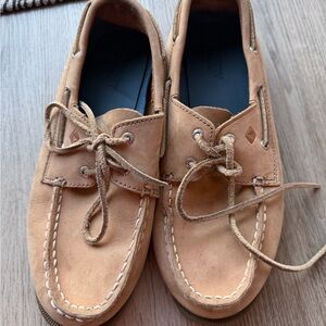 Sperry Tan Kids Dress Shoes